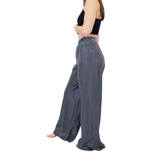 70s Vintage Retro‎ Disco Pants Suit High Waisted Wide Leg Bell Bottoms Size 3/4 - Picture 3 of 8